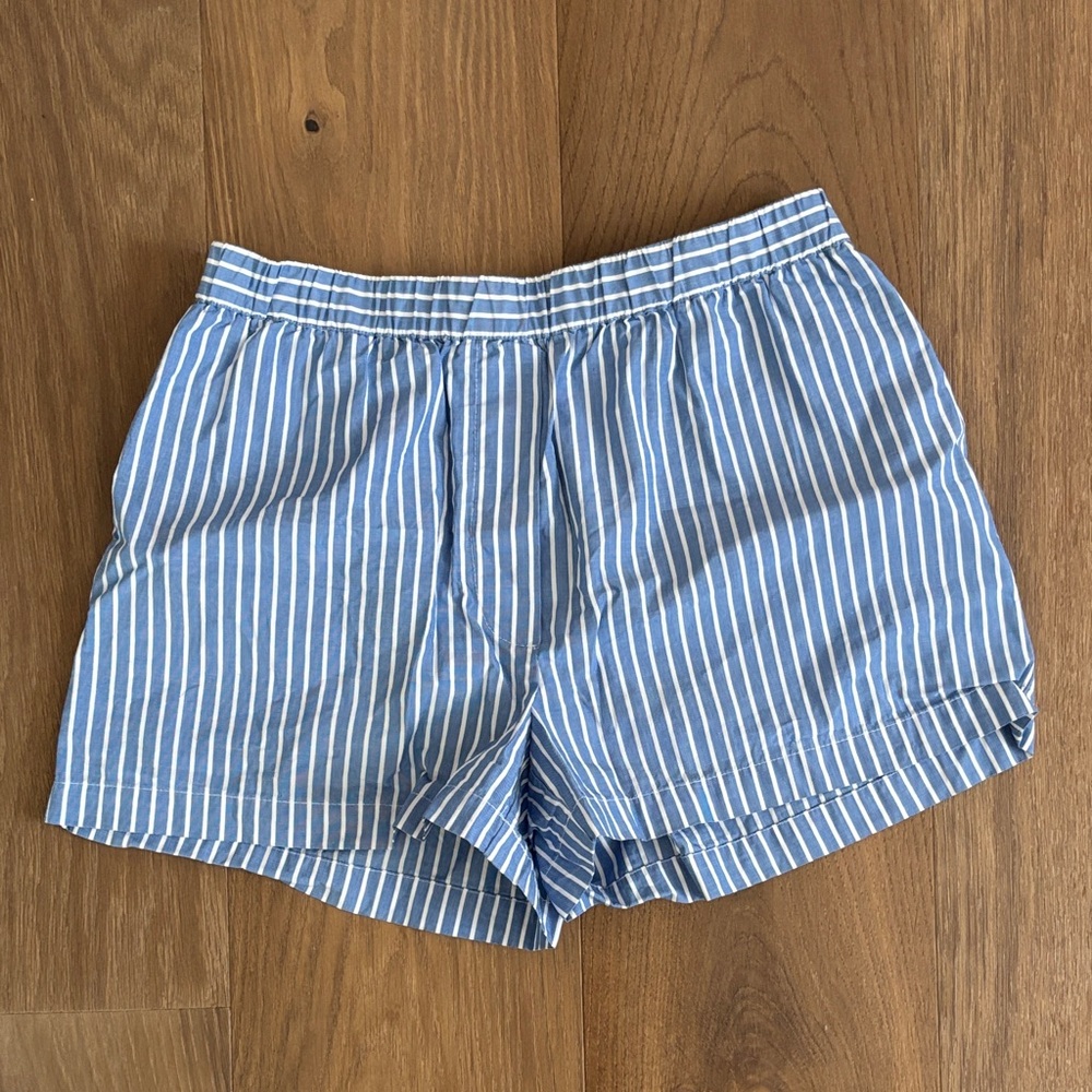 Aritzia Blue Striped Women's Shorts